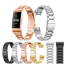 Load image into Gallery viewer, Strap For Fitbit Charge 3 - Garmin Dreams for-fitbit-charge-4-replacement-3-beads-stainless-steel-wrist-watch-band-wrist-bracelet-strap-for-fitbit-charge-3-smart-watch,